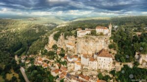 Vue sur Rocamadour depuis l'Hospitalet, Lot